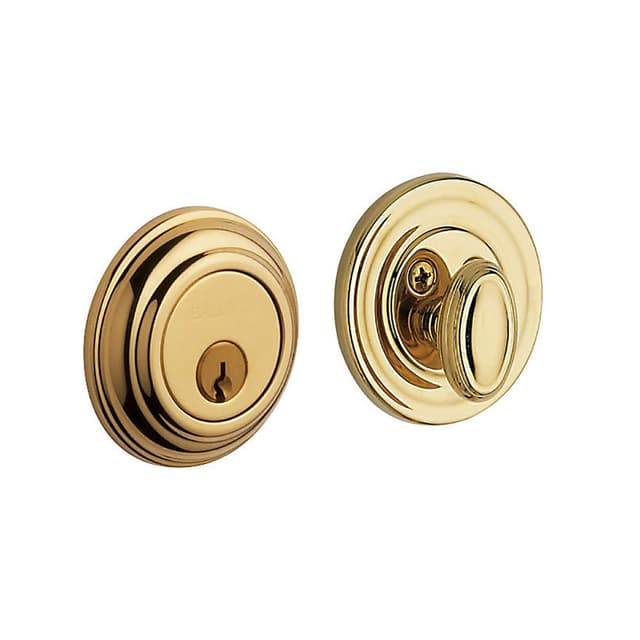 Estate Traditional Round Deadbolt, 2-1/8" Door Prep