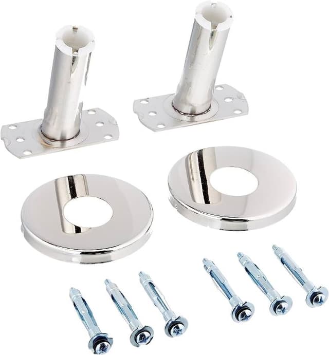 Decorative Curved Shower Curtain Rod Flange Kit