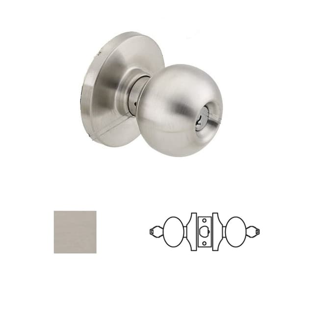 Grade 1 Vestibule Knob Lockset