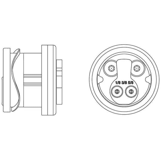 1-1/8" Mortise Cylinder C Keyway