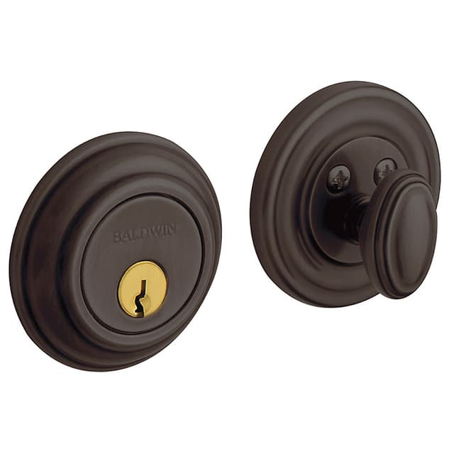 Estate Traditional Round Deadbolt, 2-1/8" Door Prep