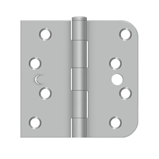4" x 4" Square x Radius Corner Security Hinge