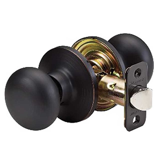 Biscuit Knob Passage Lockset