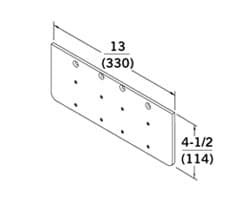 8900 Series Closer Drop Plate