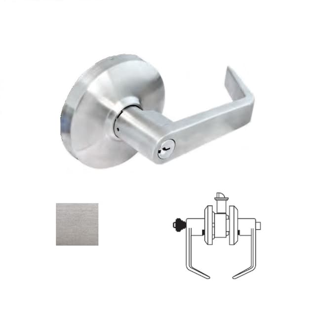 Grade 1 Entry Push Button Lever Lockset, Clutch Mechanism