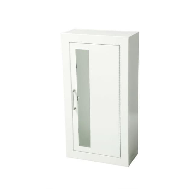 Ambassador Steel Surface Mounted Non Fire-Rated Extinguisher Cabinet - Vertical Duo with Pull