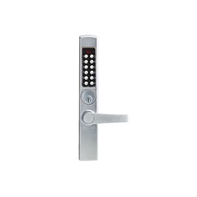 E-Plex 3000 Series Electronic Pushbutton Mortise Dead Latch Lever Lock