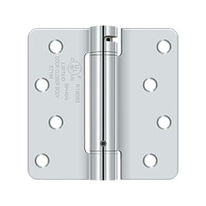 4" x 4" x 1/4" Spring Hinge, UL Listed