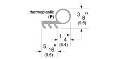 Thermoplastic Kerf-In Weatherstrip
