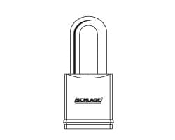 Brass Padlock 2" Shackle