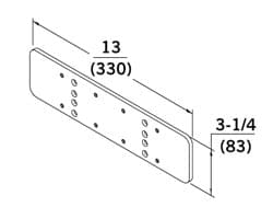 8900 Series Closer Backplate