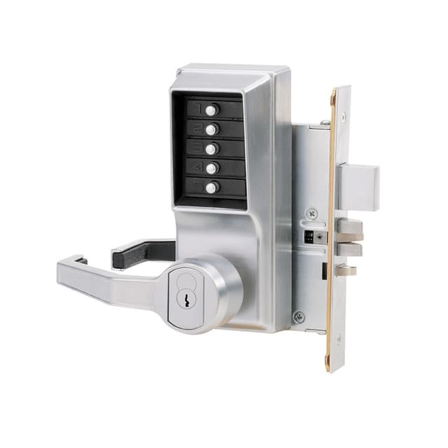8100 Series Mechanical Pushbutton Mortise Lever Lock x LH