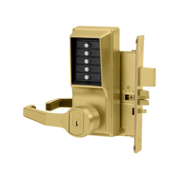 8100 Series Mechanical Pushbutton Mortise Lever Lock x LH