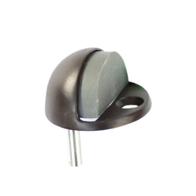 Dome Floor Stop, Low Rise With Black Tip