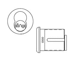 5 Pin LFIC Mortise Cylinder Housing