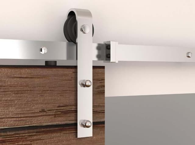 6' Barn Door-Flat Track Kit With Standard Drop Hangers