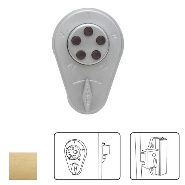 900 Series Auxiliary Pushbutton Deadbolt/Spring Latch