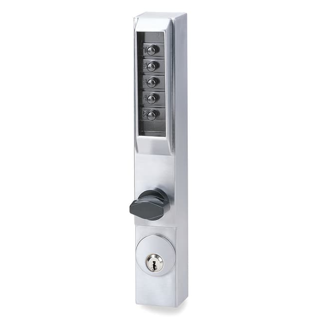3000 Series Mechanical Pushbutton Narrow Stile Lock