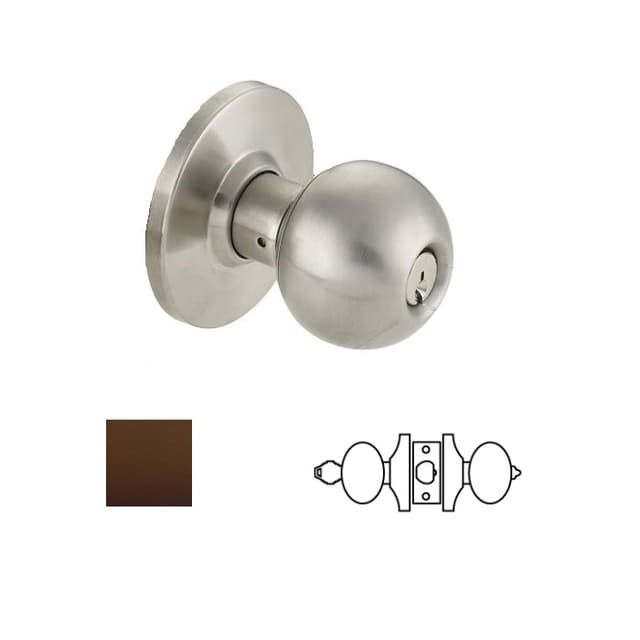 Grade 2 Entry Knob Lockset
