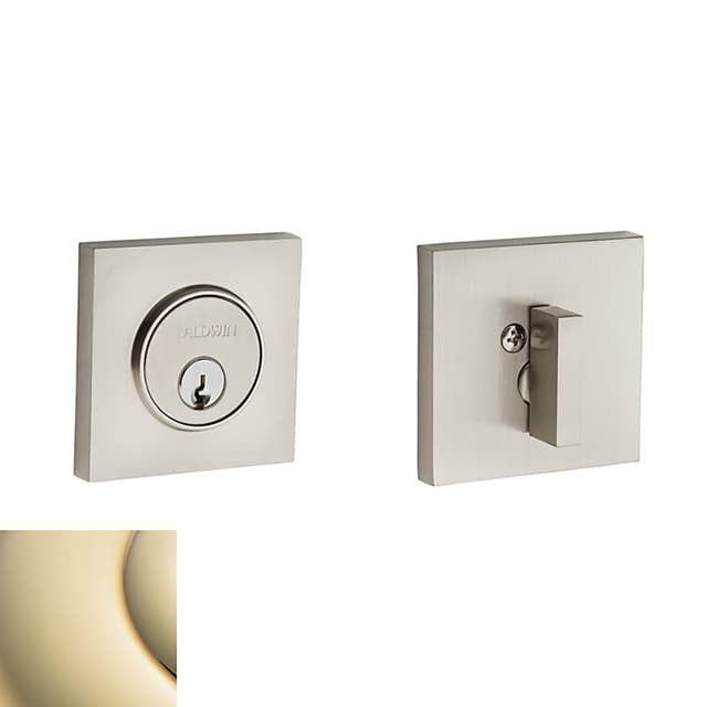 Estate Contemporary Square Deadbolt, 2-1/8" Door Prep