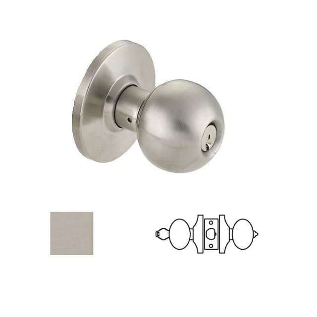 Grade 2 Entry Knob Lockset