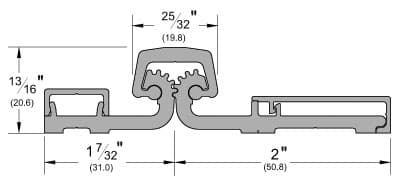 Full Surface Continuous Geared Hinge