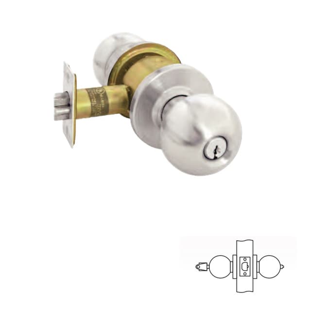 RK Series Cylindrical Knob Lock With IC Prep