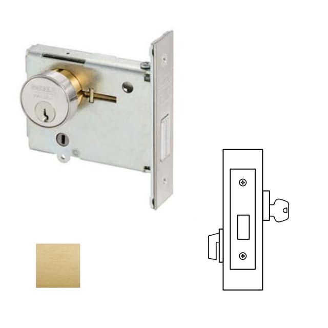 4870 Series 4875 Single Cylinder x Turn Lever Deadbolt
