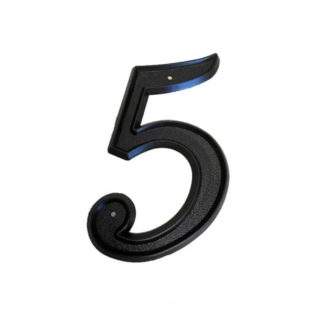 PHN-06 Plastic 6" House Number-5