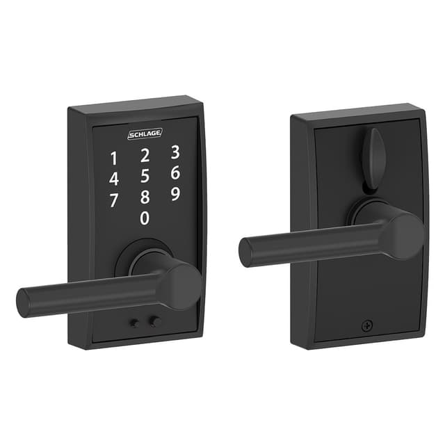 FE695 Keyless Touchscreen Lever with Century Trim and Broadway Lever