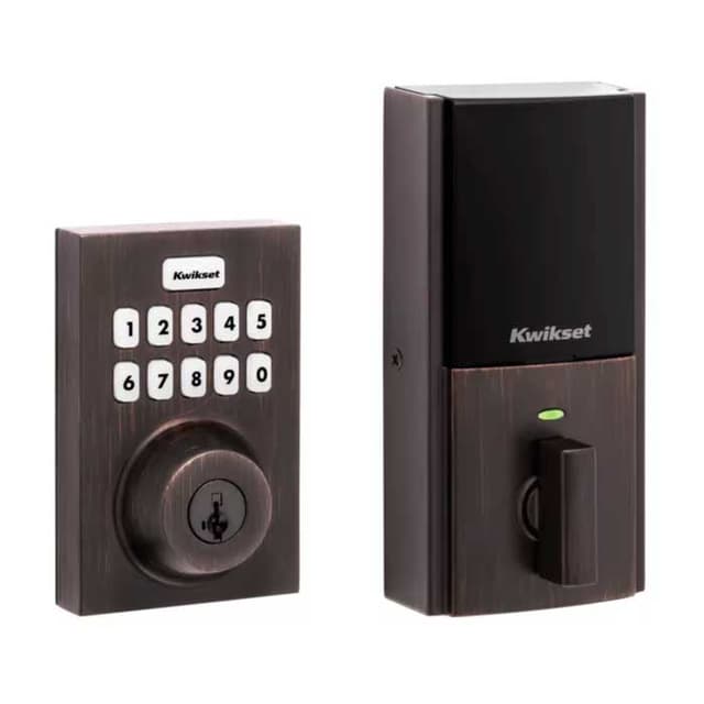 Contemporary Push Button Electronic Deadbolt