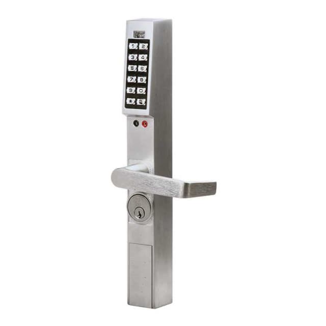 DL1300 Series Trilogy Narrow Stile Digital Aluminum Door Retrofit Outside Lever Trim