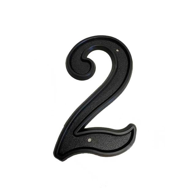 PHN-06 Plastic 6" House Number-2