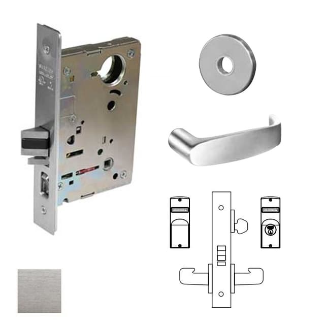 8200 Series 8237 Classroom Lockset Less Cylinder