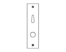 8200 Series Mortise KW1/LW1 Inside Escutcheon, Turnpiece