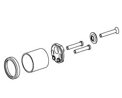 Night Latch Cylinder Assembly - MD Door