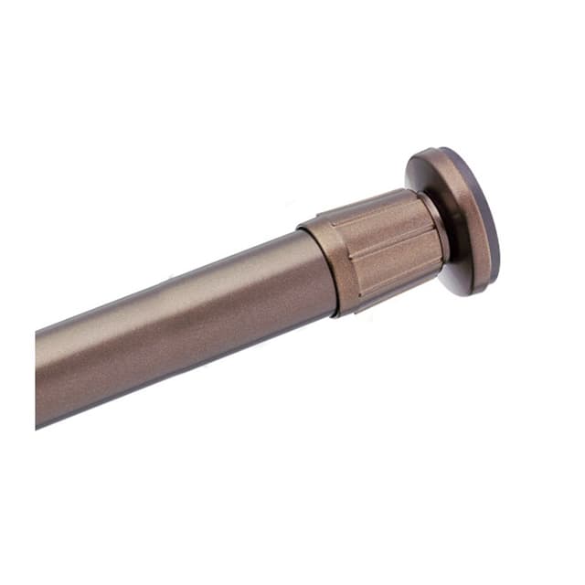 Donner Straight Shower Curtain Rod, Aluminum