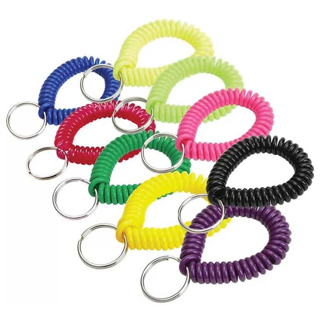 Wrist Coil Key Rings