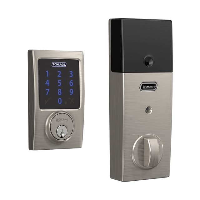 BE469ZP Century Schlage Connect Deadbolt with Alarm