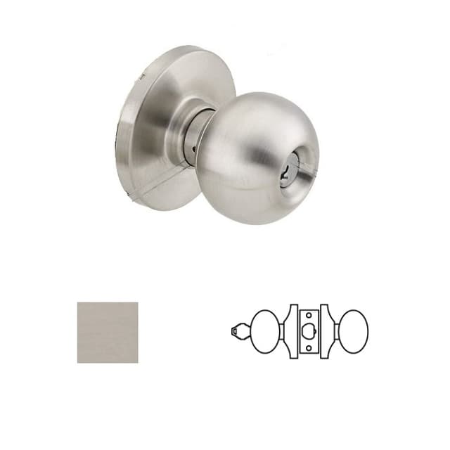 Grade 1 Storeroom Knob Lockset