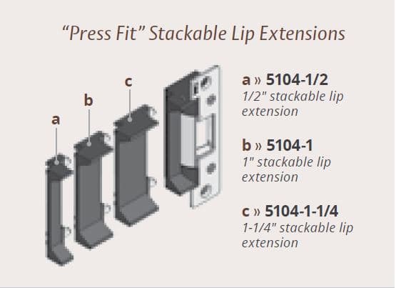 5000 Series 1/2" stackable lip extension