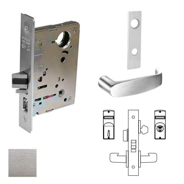 8200 Series 8205 Office/Entry Lockset Less Cylinder