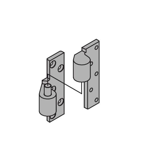 3/4" Offset Intermediate Pivot, Fire Rated