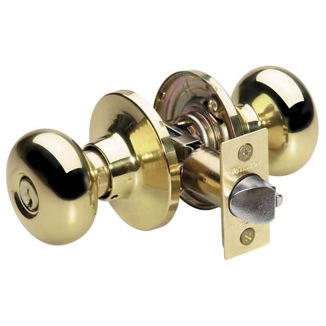 Biscuit Knob Entry Lockset