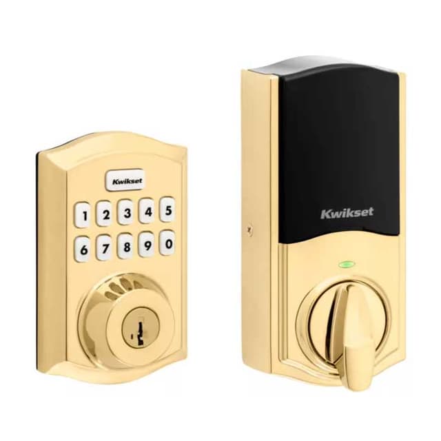 Traditional Push Button Electronic Deadbolt