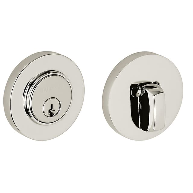 Estate Contemporary Round Deadbolt, 2-1/8" Door Prep