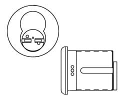 6 Pin SFIC 1-1/4" Mortise Housing Only