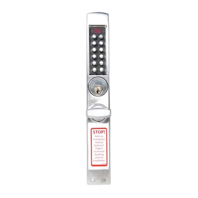 E-Plex 3000 Series Electronic Pushbutton Mortise Dead Latch Lever Lock