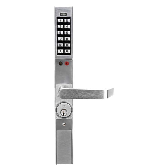 DL1300 Series Trilogy Narrow Stile Digital Aluminum Door Retrofit Outside Lever Trim