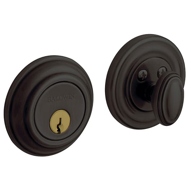 Estate Traditional Round Deadbolt, 2-1/8" Door Prep